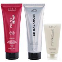 Kit K.Pro Intense Repair - Shampoo 240ml + pH Acidificante 230g + Straight Hair 150ml