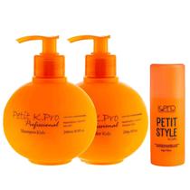 Kit K.Pro Petit - Shampoo 240ml + Condicionador 230ml + Style 30g Kit K.Pro Petit - Shampoo 240ml + Condicionador 230ml + Style 30g