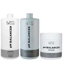 Kit K.Pro pH Balancer - Shampoo 1 Litro + Acidificante 1 Litro + Máscara 500gr Kit K.Pro pH Balancer - Shampoo 1 Litro + Acidificante 1 Litro + Máscara 500gr
