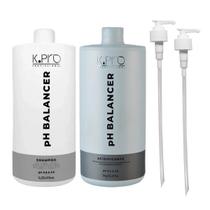 Kit K.Pro pH Balancer Shampoo 1 Litro + Acidificante 1 Litro + Válvulas Pump Kit K.Pro pH Balancer Shampoo 1 Litro + Acidificante 1 Litro + Válvulas Pump
