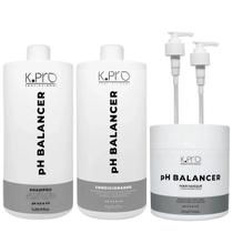 Kit K.Pro pH Balancer - Shampoo 1 Litro + Condicionador 1 Litro + Máscara 500g + Válvulas Pump Kit K.Pro pH Balancer - Shampoo 1 Litro + Condicionador 1 Litro + Máscara 500g + Válvulas Pump