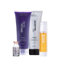 Kit K.Pro Pro Special Silver Ph 5.5 a 6.5 Home Care Completo (4 produtos) Kit K.Pro Pro Special Silver Ph 5.5 a 6.5 Home Care Completo (4 produtos)