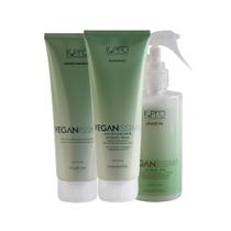 Kit K-Pro Profissional Veganissima - Shampoo 240ml + Condicionador 230g + Leave-In 200ml