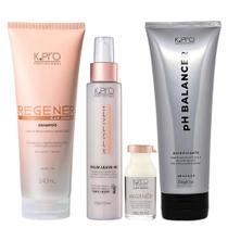 Kit K.Pro Regenér Shampoo 240ml + Balm 120ml + Ampola 10ml + pH Acidificante 230g Kit K.Pro Regenér Shampoo 240ml + Balm 120ml + Ampola 10ml + pH Acidificante 230g