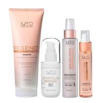 Kit K.Pro Regenér - Shampoo 240ml + Balm 120ml + Óleo 60ml + K21 30ml Kit K.Pro Regenér - Shampoo 240ml + Balm 120ml + Óleo 60ml + K21 30ml
