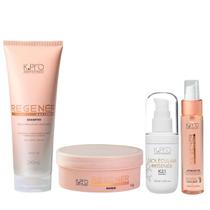 Kit K.Pro Regenér - Shampoo 240ml + Máscara 165g + Óleo 60ml + K21 30ml Kit K.Pro Regenér - Shampoo 240ml + Máscara 165g + Óleo 60ml + K21 30ml