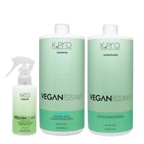 Kit K.Pro Veganíssima - Shampoo Balance 1L + Acidificante 1Kg + Leave-In Acqua Oil 200ml Kit K.Pro Veganíssima - Shampoo Balance 1L + Acidificante 1Kg + Leave-In Acqua Oil 200ml