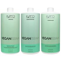 Kit K.Pro Veganíssima - Shampoo Moisturizer 1L + Condicionador 1Kg + Acidificante 1Kg Kit K.Pro Veganíssima - Shampoo Moisturizer 1L + Condicionador 1Kg + Acidificante 1Kg
