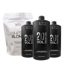 Kit K.Pro White Blonde Ox 20Vol. Trios (6 produtos)
