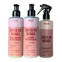 Kit Kaedo Professional Carta na Manga Shampoo, Condicionador, Potencializador Kit Kaedo Professional Carta na Manga Shampoo, Condicionador, Potencializador