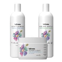 Kit Kah-Noa Higienizadores Shampoo Condicion e Super Light