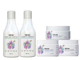 KIT KAH NOA SHAMPOO COND MISTER JELLY NUTRI SHAKE LEAVE IN 300g KIT KAH NOA SHAMPOO COND MISTER JELLY NUTRI SHAKE LEAVE IN 300g