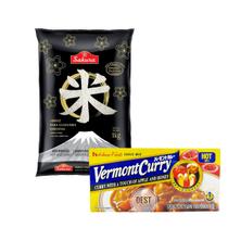 Kit Karê Japones Arroz Sakura Curry Forte Vermont 230g