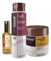 Kit Karseel Máscara 500gr + Shampoo 500ml + Oléo 50ml