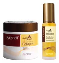 Kit Karseell Máscara Hidratação 500g - Óleo Reparador de Pontas Antifrizz 60ml Kit Karseell Máscara Hidratação 500g - Óleo Reparador de Pontas Antifrizz 60ml