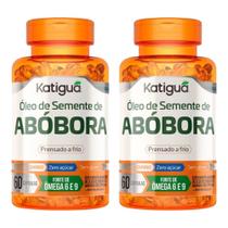 Kit Katiguá Óleo De Abóbora+Vitamina D3 & E Com 2 Potes 60 Cápsulas Cada