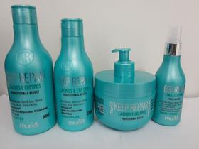 Kit keep repair cachos/crespos shampoo 300 ml+cond 220 ml+mascara 250 gr+finalizador 100 ml