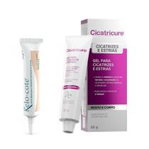 Kit Kelo Cote Gel 15g + Cicatricure Gel Cicatrizes e Estrias 60g
