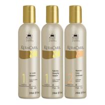 Kit Keracare Classic 1 Shampoo Hidratante 1 Shampoo Limpeza 1 Condicionador Humectante 240ml Avlon