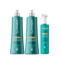 Kit Kerafilme Lanox Shampoo + Condicionador + Carga de Proteção Trihair