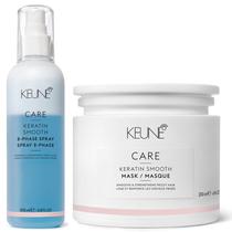 Kit Keratin Smooth (Máscara + Leave-in) Keune Kit Keratin Smooth (Máscara + Leave-in) Keune