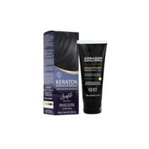 Kit Keraton Banho de Brilho Tonalizante 100g Creme Reconstrutor Cor Grafite