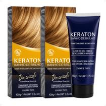 Kit Kert Keraton: 2 Tonalizantes Banho de Brilho Vegan Louro Bege Dourado 100g
