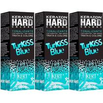 Kit Kert Keraton Hard Color Turkiss Blue 100g - 3 Unidades Kit Kert Keraton Hard Color Turkiss Blue 100g - 3 Unidades