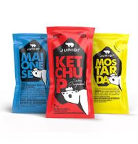 Kit ketchup + maionese + mostarda junior sachê