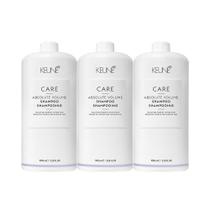 Kit Keune Care Absolute Volume - Shampoo 1L (3 unidades)