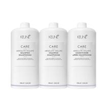 Kit Keune Care Absolute Volume Shampoo e Condicionador Litro (3 produtos)