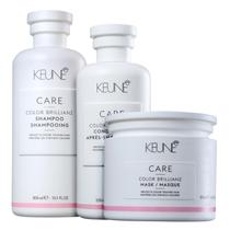 Kit Keune Care Color Brillianz Shampoo 300ml + Condicionador 250ml + Máscara 200ml