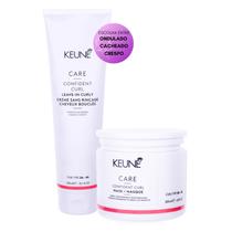 Kit Keune Care Confident Curl Low-Poo Máscara 200ml e Leave-in Curly - Cacheados