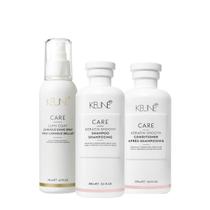 Kit Keune Care Keratin Smooth Shampoo Condicionador e Lumi Coat Finalizador (3 produtos) Kit Keune Care Keratin Smooth Shampoo Condicionador e Lumi Coat Finalizador (3 produtos)