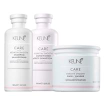 Kit Keune Care Keratin Smooth-Shampoo +Condicionador+Máscara
