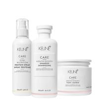 Kit Keune Care Keratin Smooth Shampoo Máscara e Vital Nutrition Protein (3 produtos)