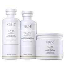 Kit Keune Care Satin Oil Shampoo 300ml + Condicionador 250ml + Máscara 200ml