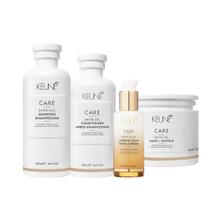 Kit Keune Care Satin Oil Shampoo Condicionador Mask Supreme (4 produtos)