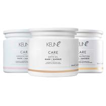 Kit Keune Care Vital Nutrition e Satin Oil - 3 Mascaras 200ml