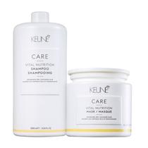 Kit Keune Care Vital Nutrition Shampoo 1000ml + Máscara 500ml