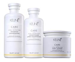 Kit Keune Care Vital Nutrition Trio Shampoo Cond e Máscara