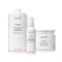 Kit Keune Color Brillianz - Shampoo Litro Máscara e Leave-in (3 produtos) Kit Keune Color Brillianz - Shampoo Litro Máscara e Leave-in (3 produtos)