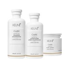 Kit Keune Home Care Satin Oil (Shampoo + Condicionador + Máscara)