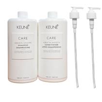 Kit Keune Keratin Smooth - Shampoo 1L + Condicionador 1L + Válvula Pump