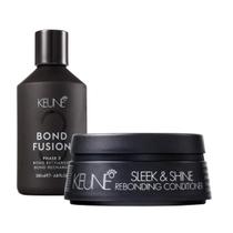 Kit Keune Máscara Sleek & Shine e Bond Fusion Fase 3