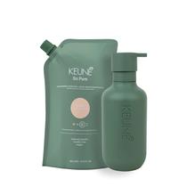 Kit Keune So Pure Polish Condicionador Refil e Dispenser Frasco (2 produtos)