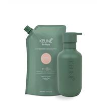 Kit Keune So Pure Polish Shampoo Refil e Dispenser Frasco (2 produtos)