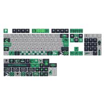Kit keycaps redragon harry potter sonserina abnt2 136 teclas hp-942