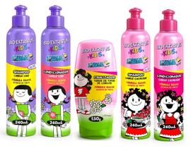 Kit Kids Bio Extratus Para Cabelos Lisos e Cacheados 5 Itens