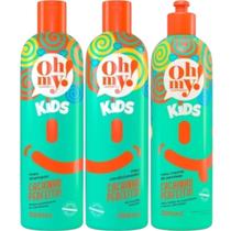 Kit Kids Cachinho Perfeito! 1 Shampoo 1 Condicionador 1 Creme de Pentear 300ml Oh My!